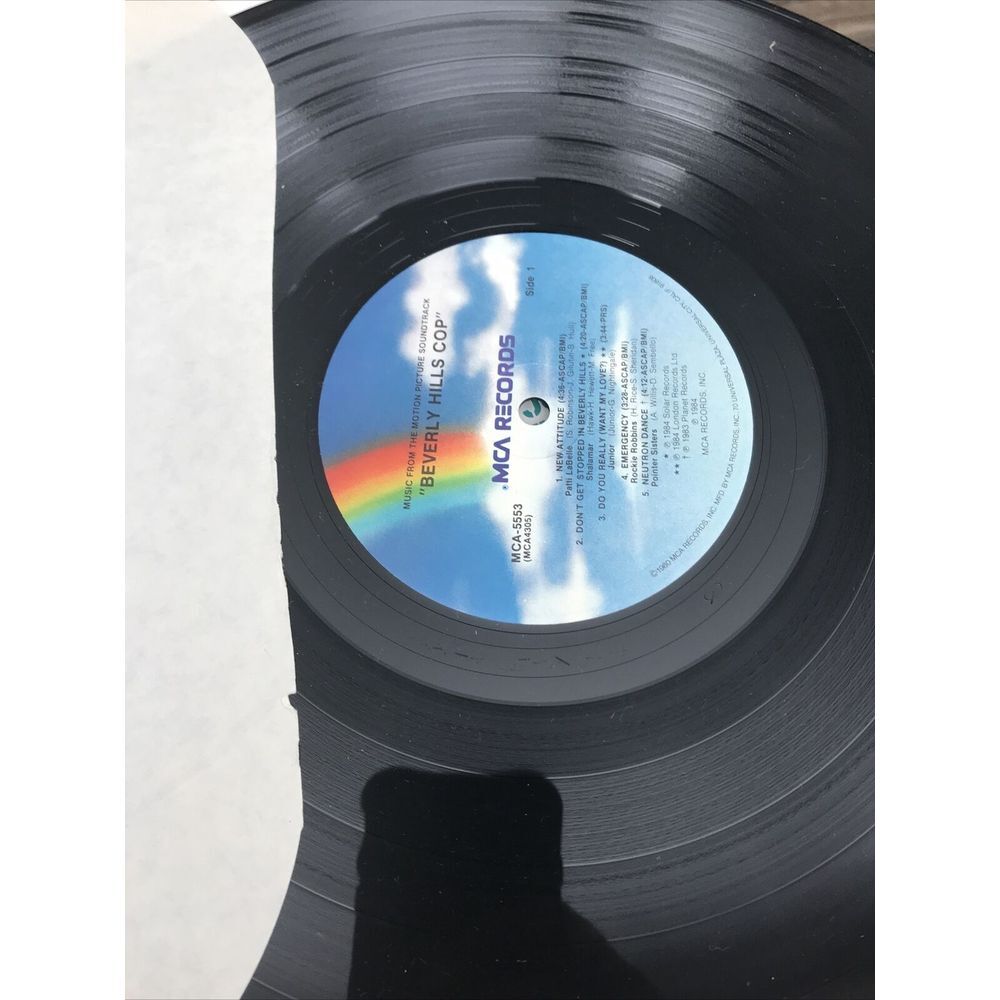 Beverly Hills Cop Soundtrack Vinyl Record LP MCA Records 1984 Original  MCA 5553 - Picture 7 of 8
